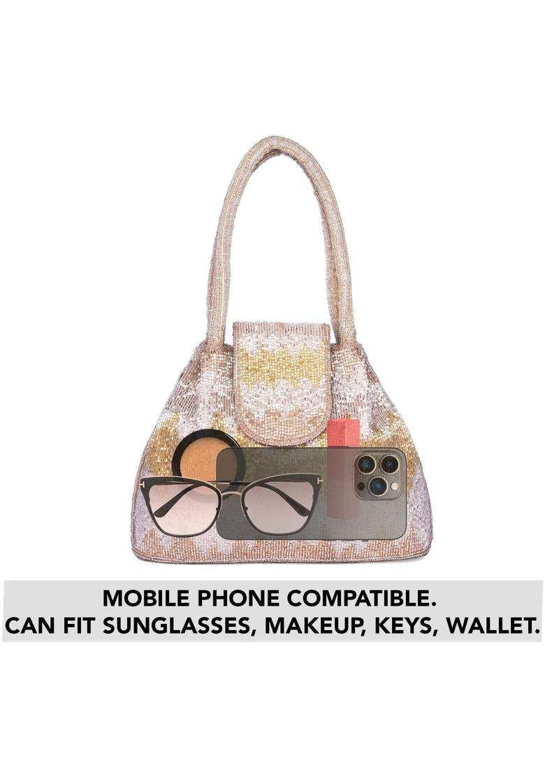 Aheli Potli Bag Gift for Women Handmade Evening Wristlet Handbags Stylish Bridal Purse Fashion Bag - Indya