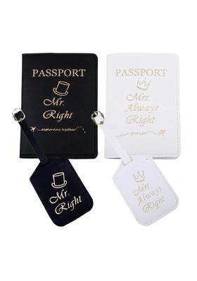 Syiomlis Mr and Mrs Luggage Tags Couples Passport Holder Set Bridal Shower Gifts Honeymoon Engagement Gift