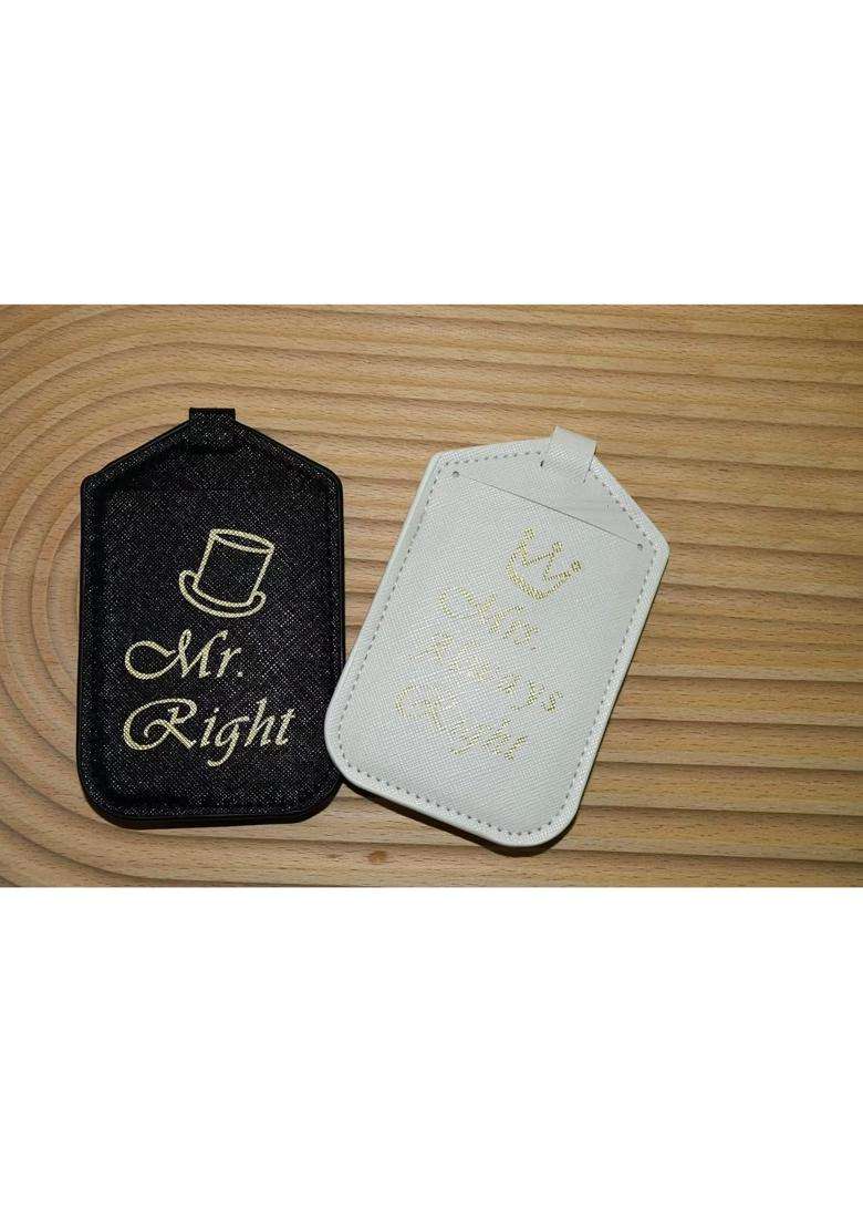 Syiomlis Mr and Mrs Luggage Tags Couples Passport Holder Set Bridal Shower Gifts Honeymoon Engagement Gift - Indya