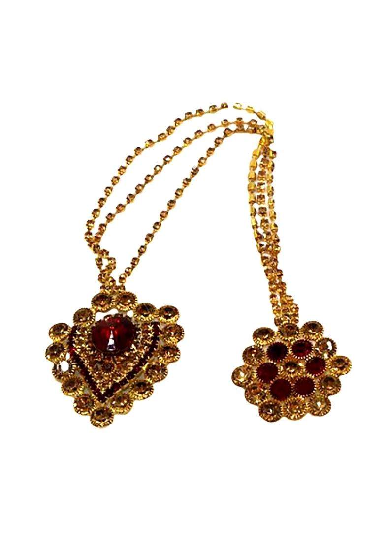 Anagha Premium Quality Golden Safa Kalgi Brooch Cuff Links and Tie Pin for Groom Ideal for Groom - Indya