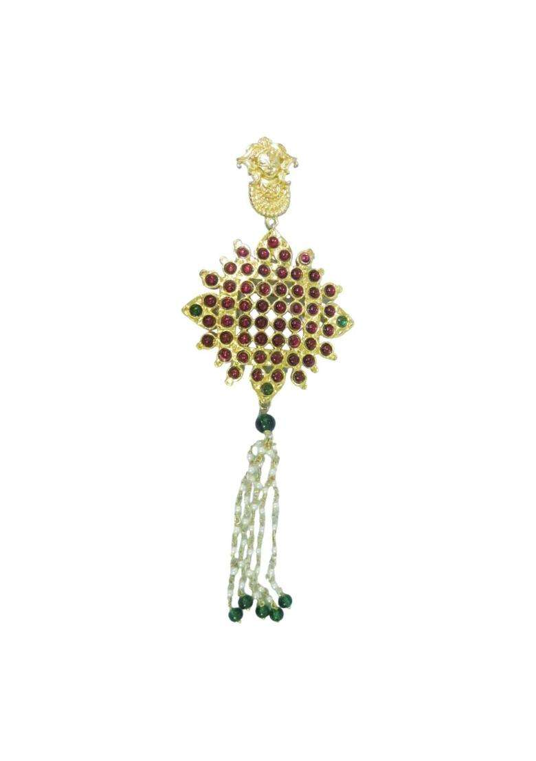 RNG Gallery Unisex Brooch Pin for Sari Kurta Hair Bunpin Men Sherwani Jacket Turban Kalgi Pin - Indya