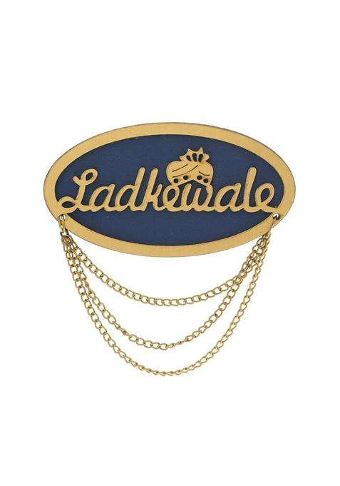 Sanvatsar Ladkewale Blue Gold Brooch Brooches Pin Pack for Men and Women Red Color