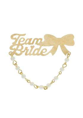 Sanvatsar Ladkewale Gold Chain Brooch Brooches Pin Pack for Men and Women Golden Color