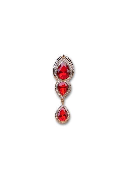 Tasva Maroon Classic Brooch