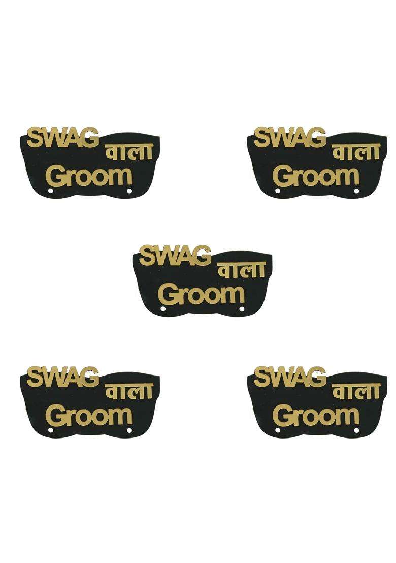 Sanvatsar Swag Wala Groom Brooch Brooches Pin Pack for Men and Women - Indya