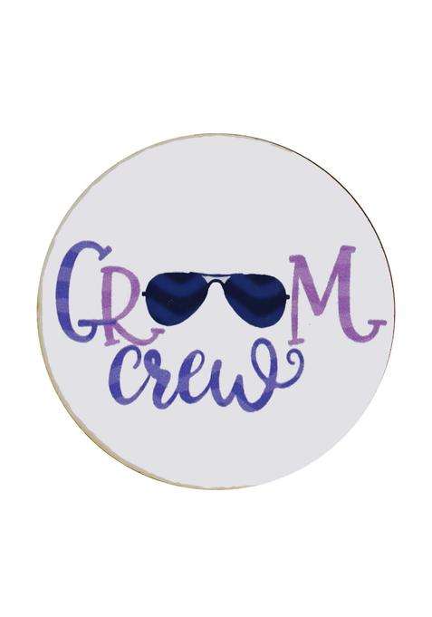 Sanvatsar Groom Crew Bule Brooch Brooches Pin Pack for Men and Women