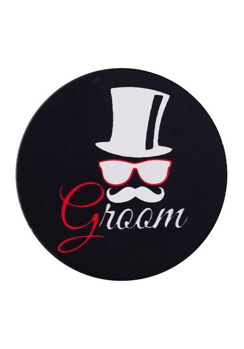 Sanvatsar Groom Black Color Brooch Brooches Pin Pack for Men and Women