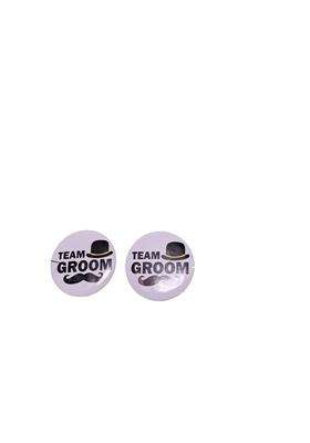 Brown Leaf Ladke Wale Team Groom Baarati Wedding Brooches for Groom Family Brooch Pin for Reception Wedding