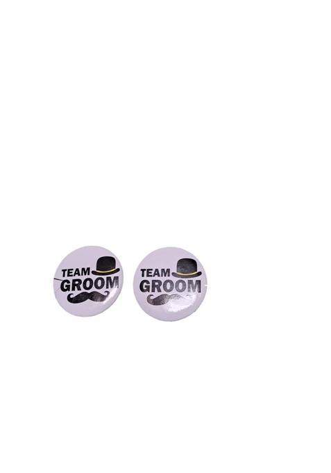 Brown Leaf Ladke Wale Team Groom Baarati Wedding Brooches for Groom Family Brooch Pin for Reception Wedding