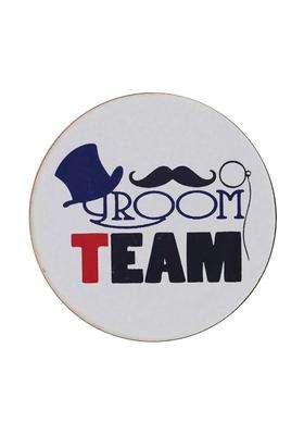 Sanvatsar Groom Team White Color Brooch Brooches Pin Pack for Men and Women