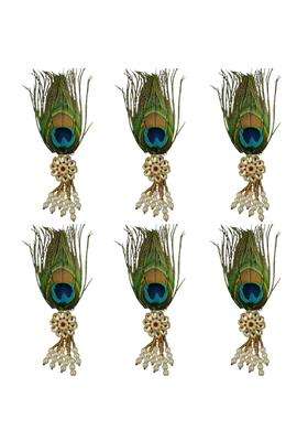 Gift Jaipur Morepankh Peacock Feather Brooches Brooch Broaches Brouches Pack for Wedding Engagement Men