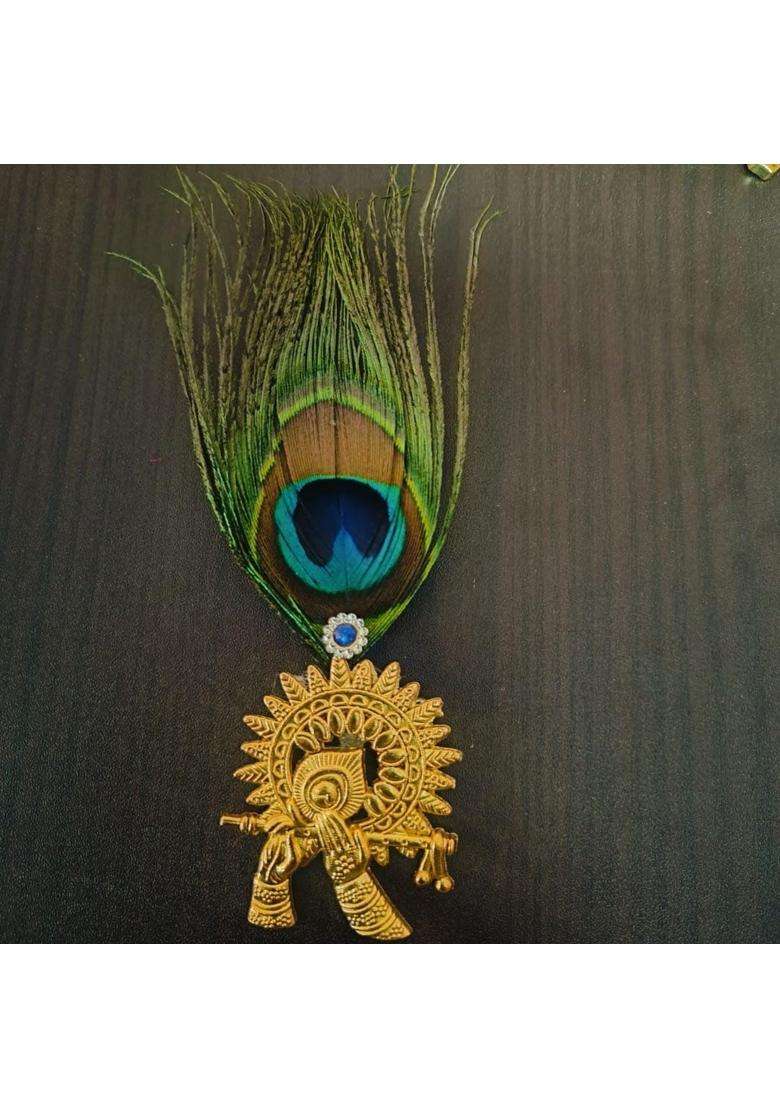 Gift Jaipur Morepankh Peacock Feather Brooches Brooch Broaches Brouches Pack for Wedding Engagement Men - Indya