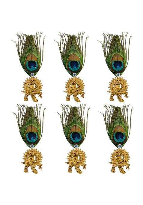 Gift Jaipur Morepankh Peacock Feather Brooches Brooch Broaches Brouches Pack for Wedding Engagement Men