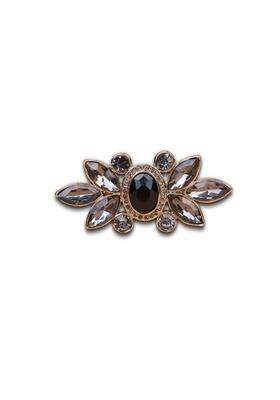 Tasva Black Classic Brooch
