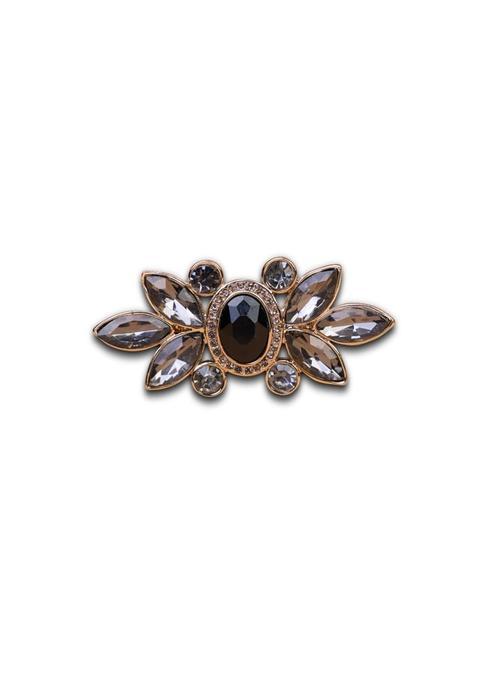 Tasva Black Classic Brooch