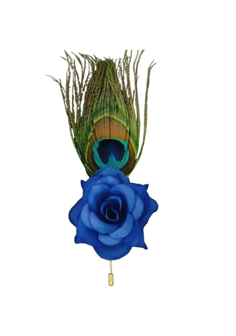 Gift Jaipur Morepankh Peacock Feather Brooches Brooch Broaches Brouches Pack for Wedding Engagement Men - Indya