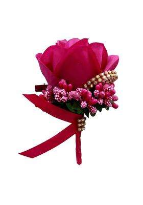 Calandis 9Xstimulation Rose Flower Brooch Pin Wedding Corsage Pin Rose Red