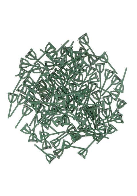 Freci Green 100Pcs Plastic Safety Pins Buttonhole Boutonniere Corsages for Wedding Bridegroom Brooch DIY