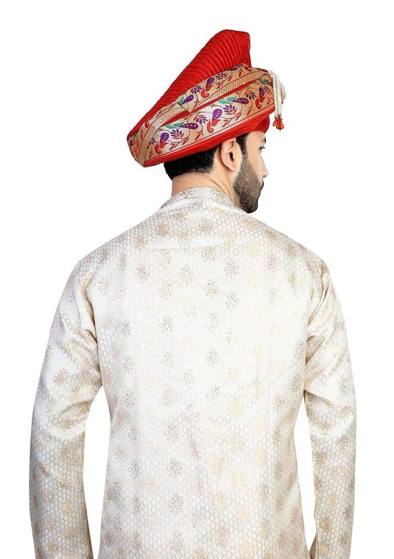 Priyakant Safawala Premium Wedding Collection for Maharashtra Paithani Peshwai Pagdi Topi Safa Turban - Indya