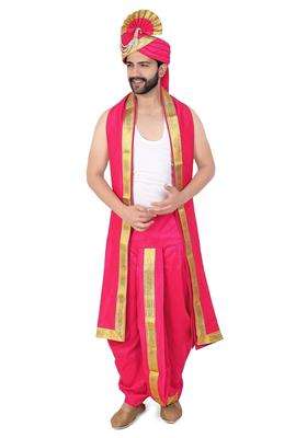 Priyakant Safawala Premium Mens Traditional Collection Safa with Dhoti Dupatta Set