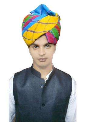Rajasthani Multicolour Turban Pagdi for Men Traditional Safa