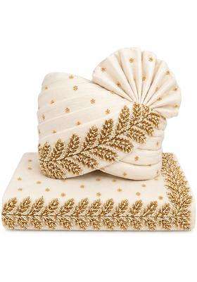 Mens Wedding Safa with Dupatta Ethnic Turban Pagri for Groom