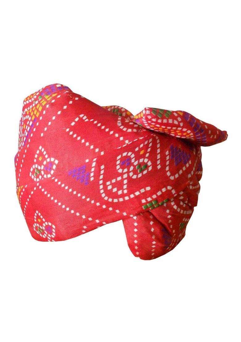 Men Safa Indian Turban Handmade Cotton Blend Pagri Hat Multicolour - Indya