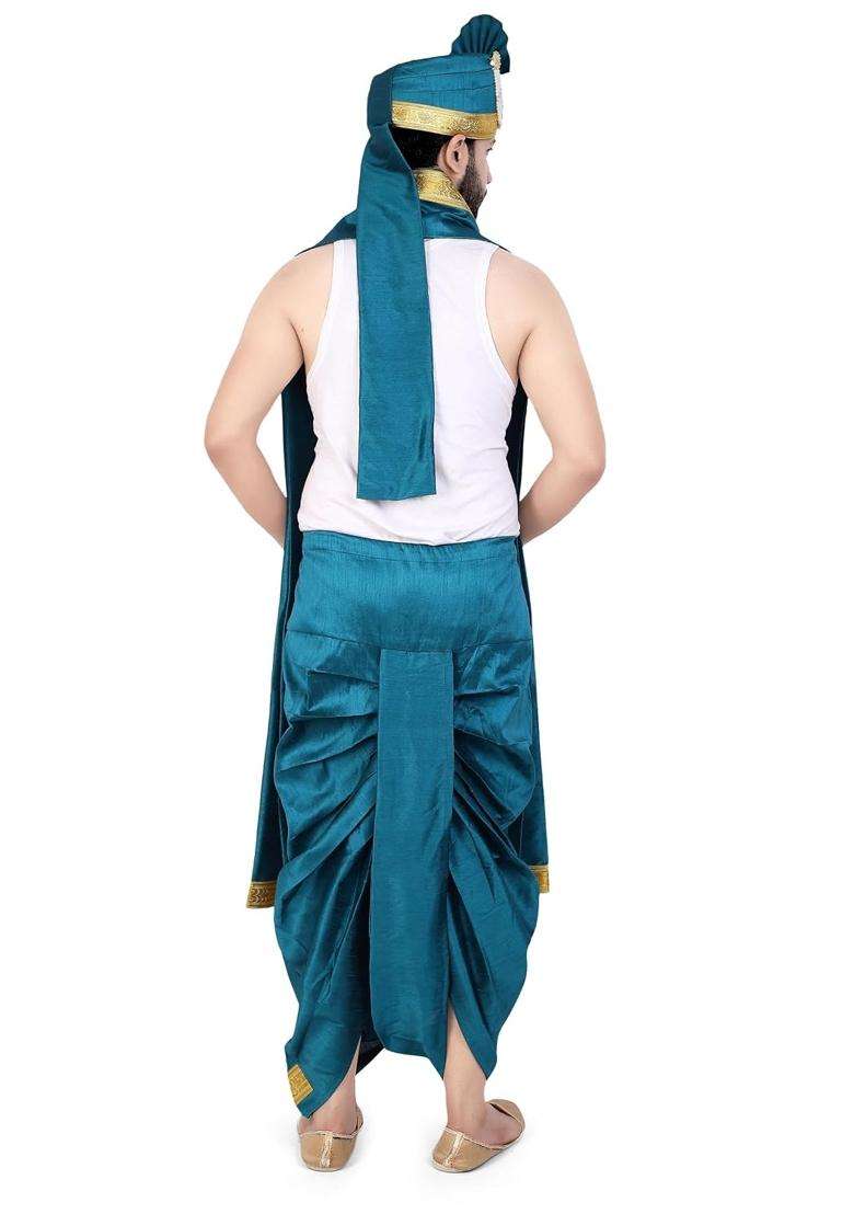 Priyakant Safawala Premium Mens Traditional Collection Safa with Dhoti Dupatta Set - Indya
