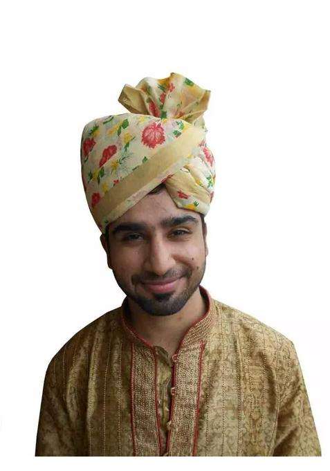 Men Hat Designer Turban Floral Print Safa Indian Pagri Handmade Pag 7 3 8 23 Large