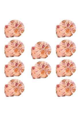 Wedstyle Peach Rajasthani Safa Pagdi for Men Traditional Wedding Turban for Groom Pack of 10