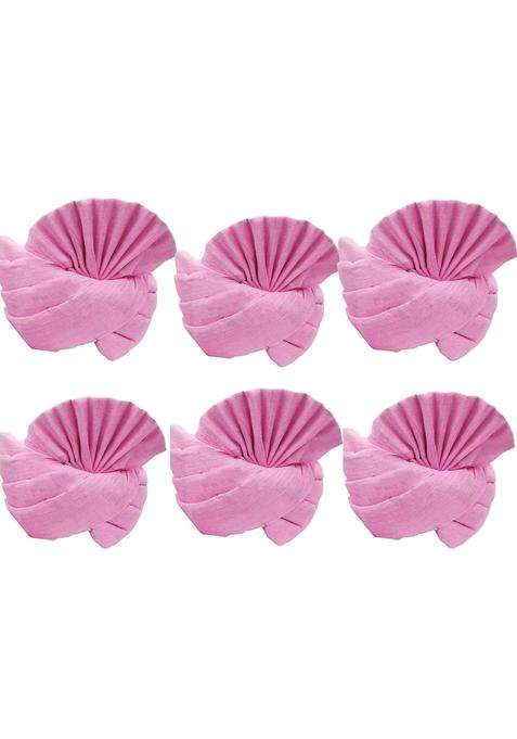Brown Leaf Rajasthani Readymade Traditional Cotton Pink Safa Turban Pug Pagdi for Wedding and Anniversary Mens