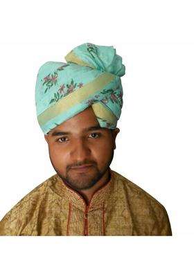 Men Hat Top Safa Indian Wedding Groom Banarasi Silk Pag Pagri Turban Handmade Pag 6 3 4 21 Small Multi Color