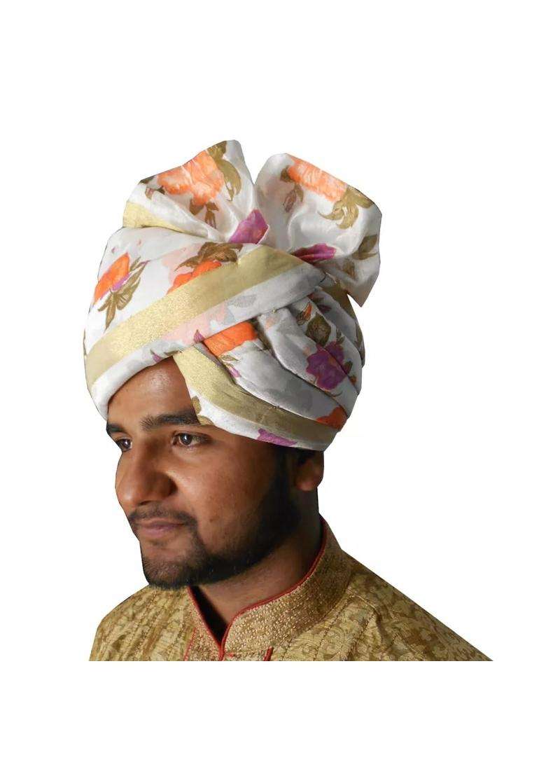 Men Safa Pag Pagri Hat Turban Indian Top Handmade Groom Wedding Traditional 7 5 8 24 X Large Multi Color - Indya