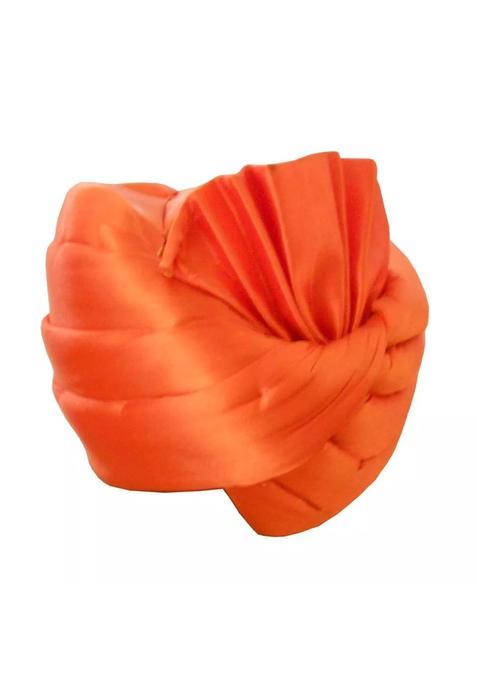 Men Safa Pag Pagri Hat Turban Indian Top Handmade Groom Wedding Traditional 7 1 8 22 Point 25 Medium Orange