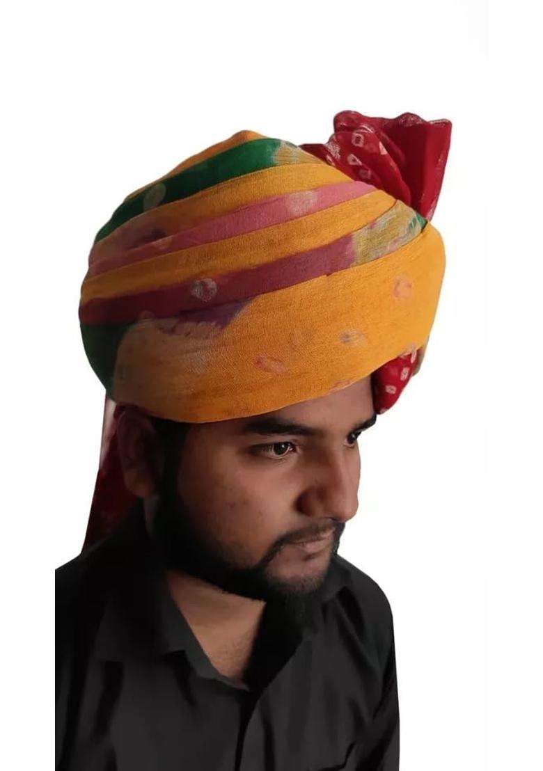 Men Hat Ethnic Indian Pagri Handmade Multicolor Safa Wedding Turban Head Wear 7 1 2 23 Point 6 X Large - Indya