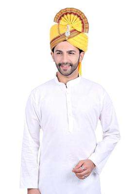 Priyakant Safawala Yellow Wedding Collection Premium Safa Pheta Pagdi Turban