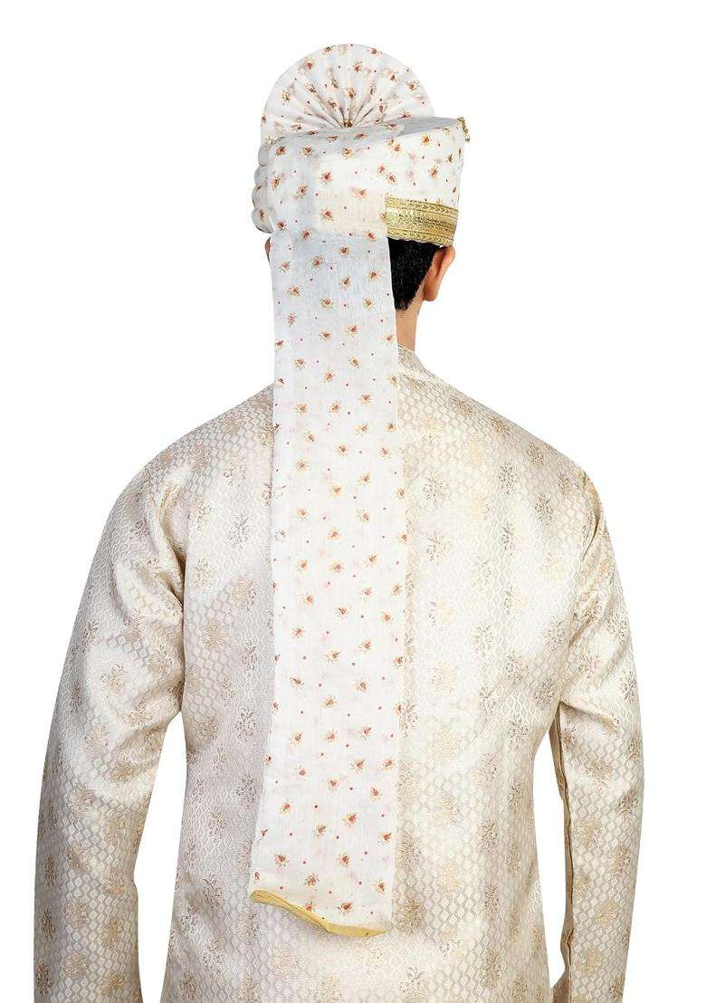 Priyakant Safawala Mens Traditional Wedding Collection Bee Design Handcrafted Safa Pheta Pagdi Turban - Indya