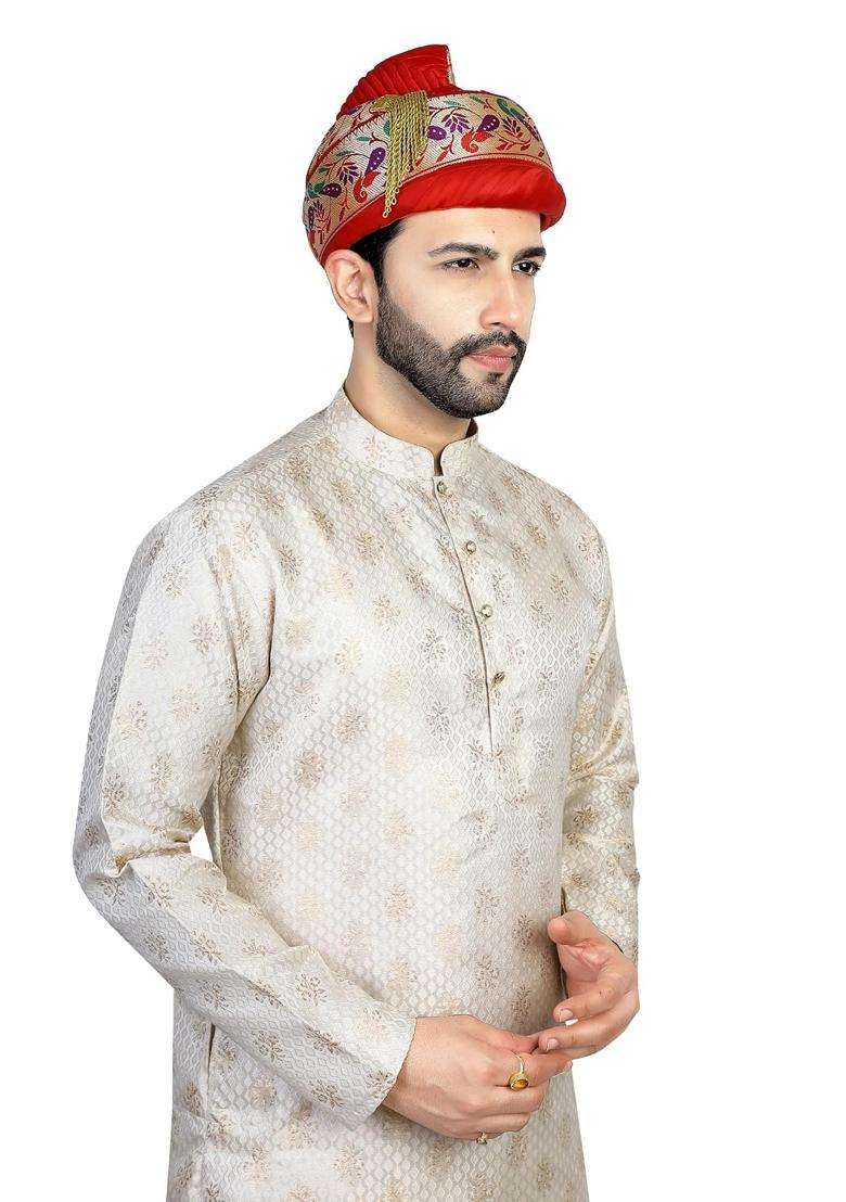 Priyakant Safawala Premium Wedding Collection for Maharashtra Paithani Puneri Tilak Pagdi Topi Safa Turban - Indya