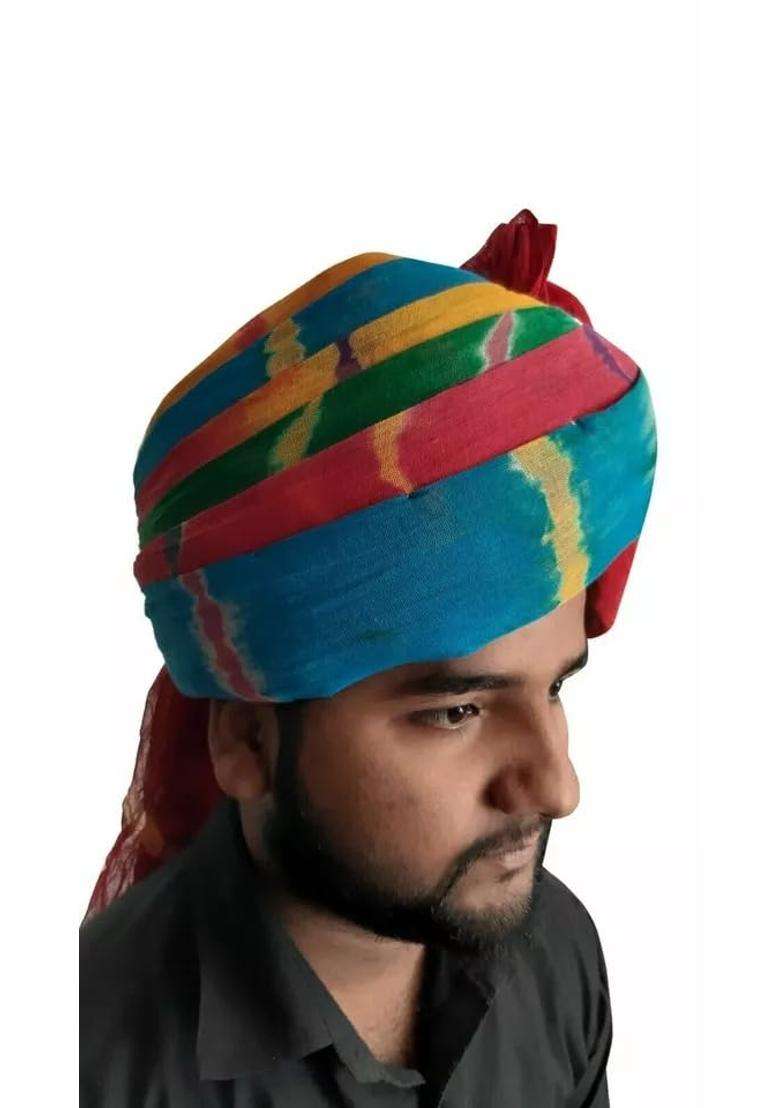 Men Hat Traditional Wedding Multicolor Pagri Indian Party Turban Pag Safa 7 5 8 24 X Large - Indya
