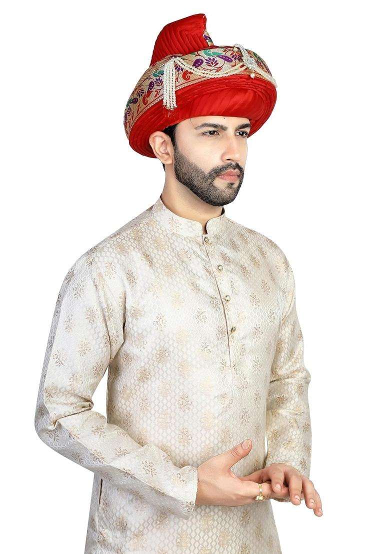 Priyakant Safawala Premium Wedding Collection for Maharashtra Paithani Peshwai Pagdi Topi Safa Turban - Indya