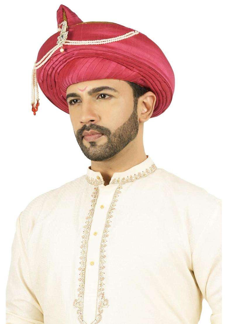 Priyakant Safawala Premium Wedding Collection for Maharashtra Peshwai Pagdi Topi Safa Turban - Indya