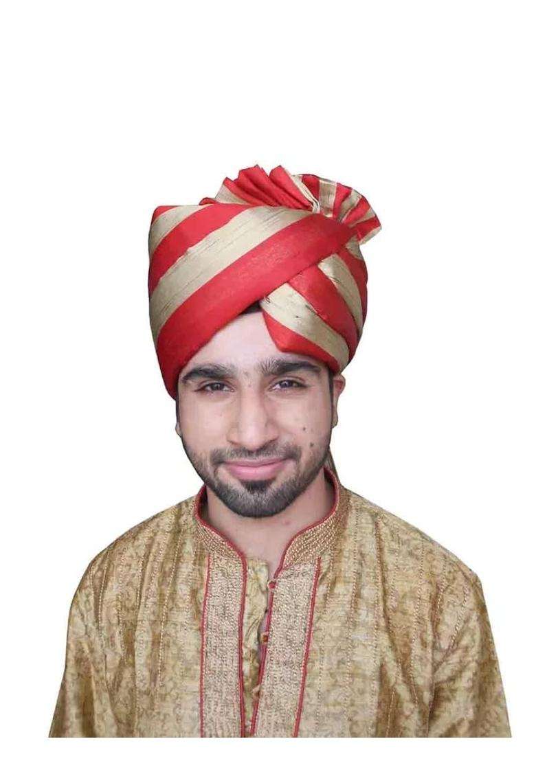Men Hat Top Safa Indian Traditional Handmade Turban Wedding Pagri Groom Pag 7 3 8 23 Large - Indya