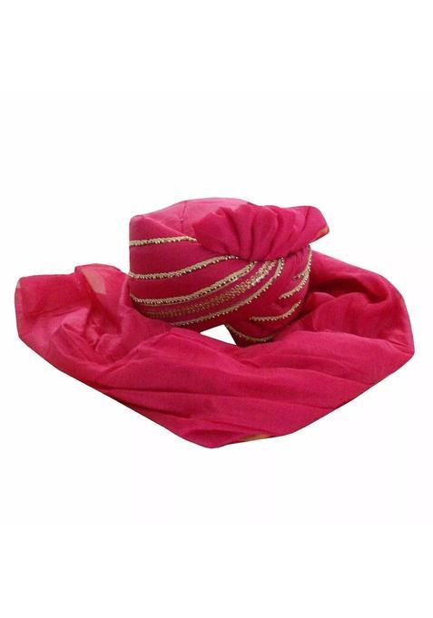Indian Wedding Turban Groom Safa Handmade Men Hat Punjabi Pagri Pink Pag 7 3 8 23 Large