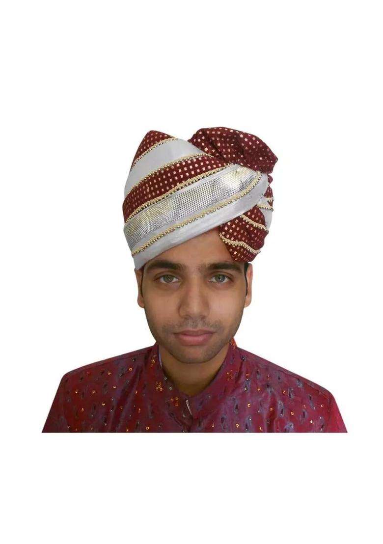 Men Safa Pag Pagri Hat Turban Indian Top Handmade Groom Wedding Traditional 7 1 8 22 Point 25 Medium - Indya