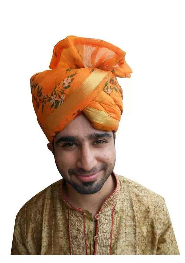 Men Safa Pag Pagri Hat Turban Indian Top Hats Handmade Groom Wedding Traditional 7 5 8 24 X Large Multi Color - Indya