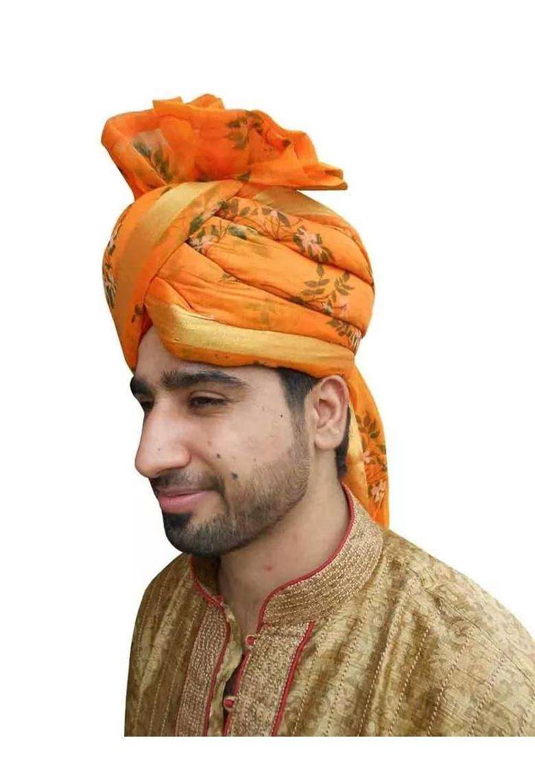 Men Safa Pag Pagri Hat Turban Indian Top Hats Handmade Groom Wedding Traditional 7 5 8 24 X Large Multi Color - Indya