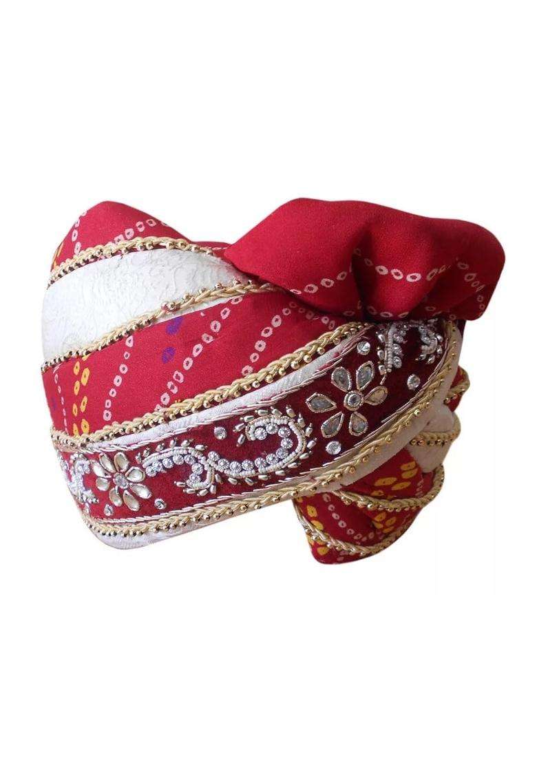 Men Hat Top Safa Indian Wedding Designer Turban Large Sherwani Pagri Groom Pag 7 3 8 23 Large - Indya