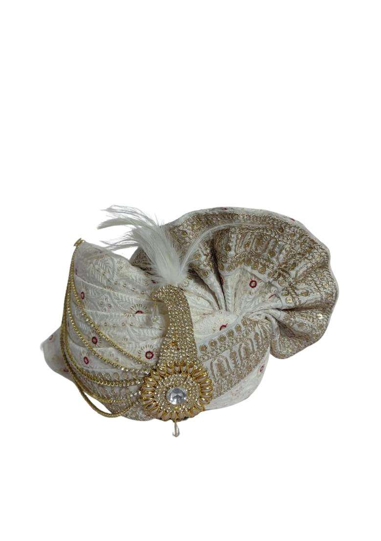 White Anjana Handicraft Traditional Wedding Accessories - Indya