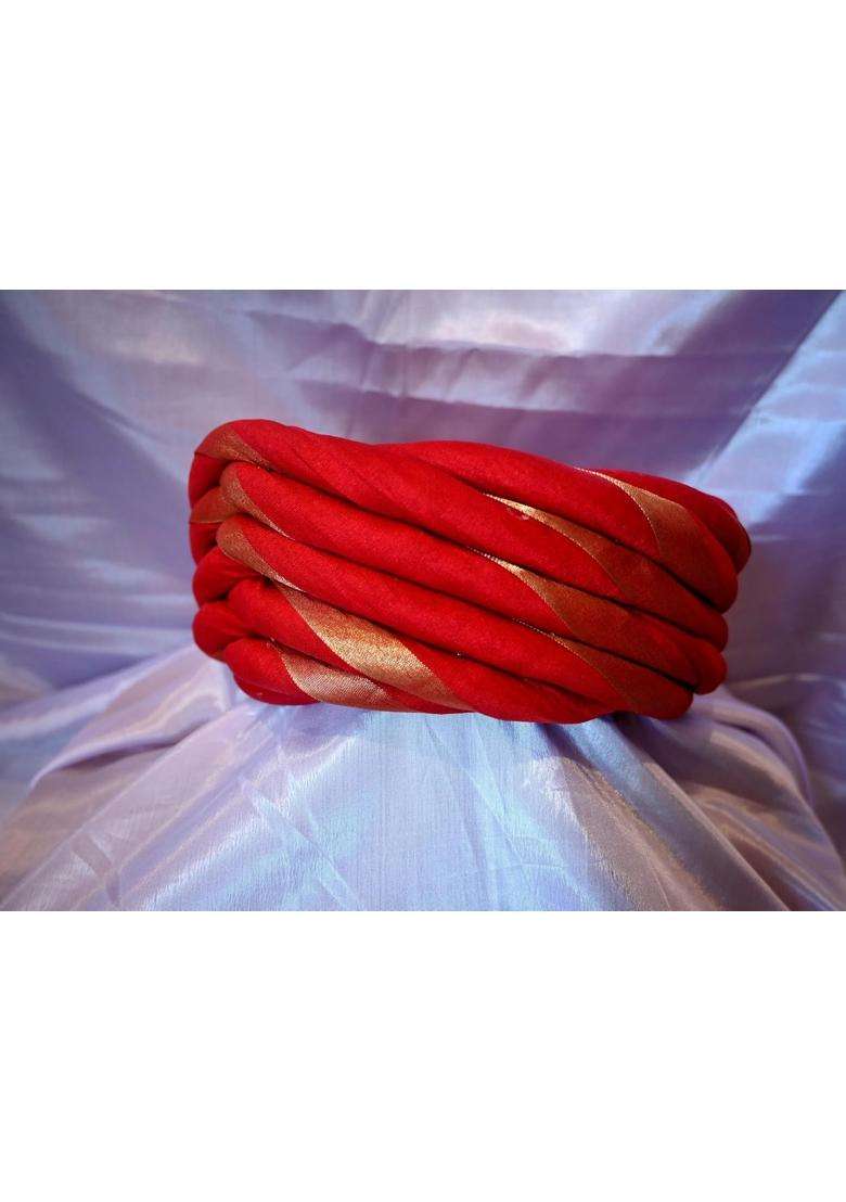 Devraj Luxury Handcrafted Bhavnagari Pagdi Traditional Kathiyawadi Twisted Fold Safa for Royal Weddings - Indya
