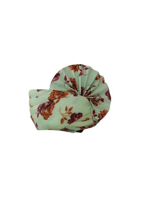 Traditional Wedding Turban Floral Mint Green Pack of 10